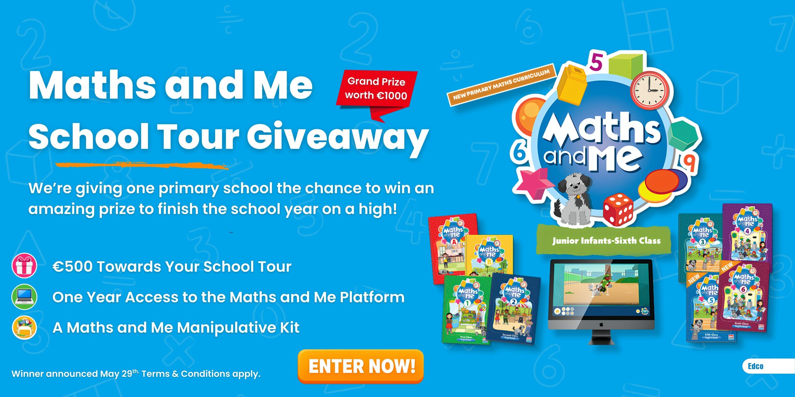 Maths and Me School Tour Giveaway (5120 x 2560 px)